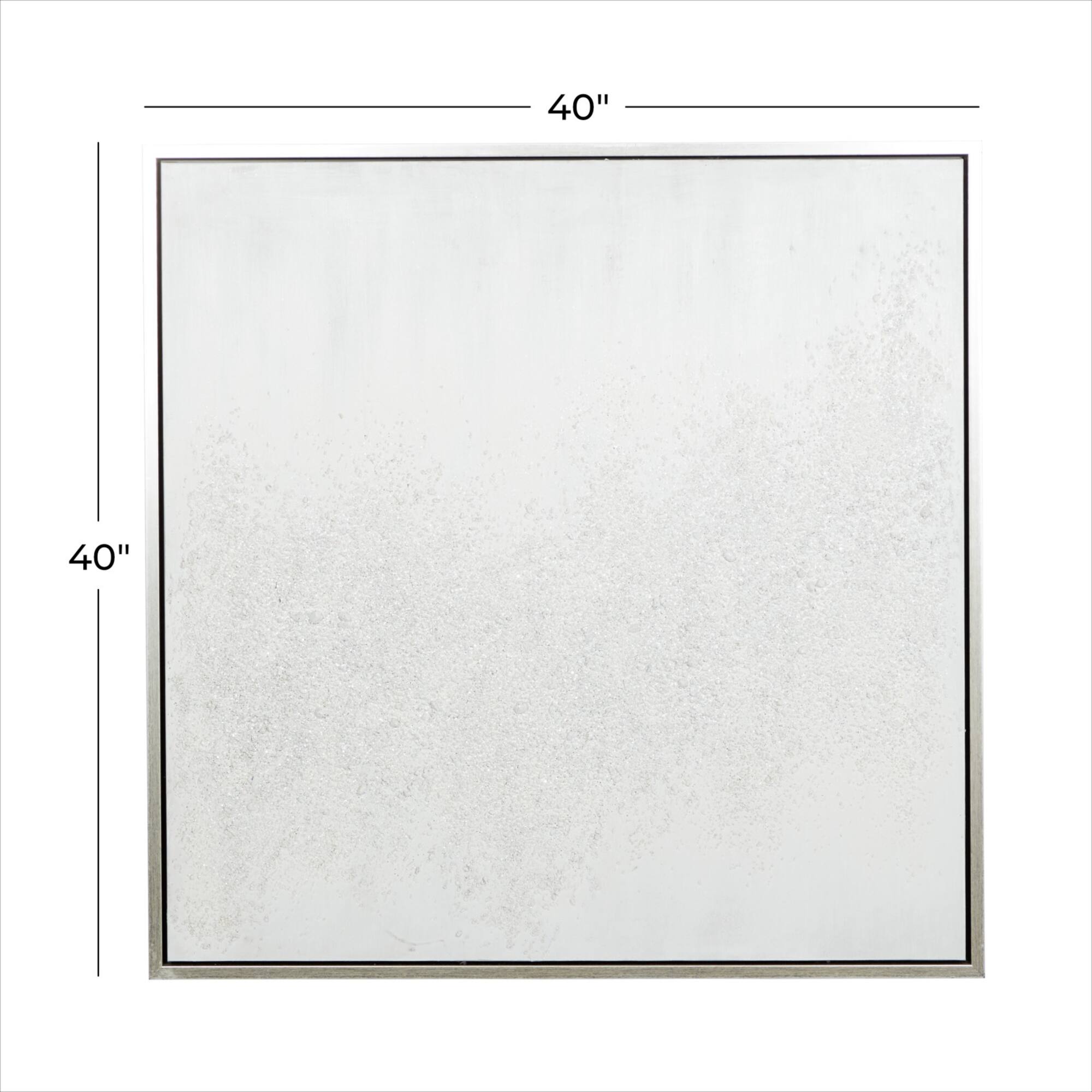 CosmoLiving by Cosmopolitan White Canvas Contemporary Wall Art